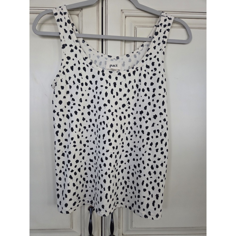 Pact Animal Print Tank‎ Top Women's Small Sleeveless Earths Favorite Clothing